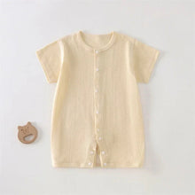 Load image into Gallery viewer, Breathable Cotton Baby Romper Summer Short Sleeve Jumpsuit for Newborn Boys &amp; Girls 3–24M
