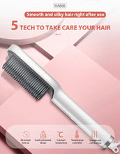 Load image into Gallery viewer, Hair Straightener Professional Quick Heated Electric Hot Comb Hair Straightener Personal Care Multifunctional Hairstyle Brush
