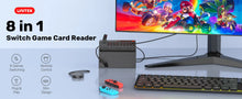 Load image into Gallery viewer, For Nintendo Switch OLED Game Switcher One-key Fast Switching Multi Gaming Card Reader 5M Wireless Control NS Accessories
