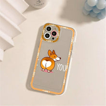 Load image into Gallery viewer, Cute Puppy Phone Case For Iphone 11 12 13 Mini Pro Max 14 Pro Max Case Shell Butt Squishy Fidget Toys Phone Case For Iphone
