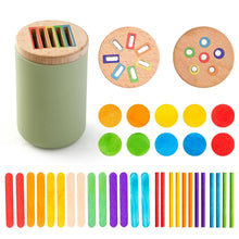 Load image into Gallery viewer, Montessori Silicone Color Matching Bucket Toy
