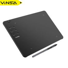 Load image into Gallery viewer, VINSA T1161 Graphics Drawing Tablet Ultra-thin Stylus 8 Pen Nibs Art Creation Sketch with 8192 Levels Pressure Battery-free
