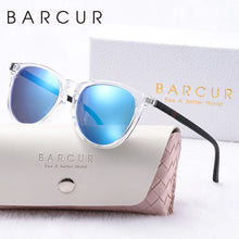 Load image into Gallery viewer, BARCUR Pink Fashion Round Sunglasses for Women – Polarized Comfortable UV400 Mirror Lense Lightweight PC Frame for Summer Travel Vacation &amp; Holiday – Trendy Girls’ Gift Idea with Sweet Style
