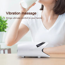 Load image into Gallery viewer, Wireless Electric Hand Massager Air Compression Hot Compress Palm Acupoint Massager Finger Arthritis Numbness Muscle Relaxation
