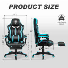 将图片加载到图库查看器，Gaming Chair for Adults Gaming Chairs with Footrest Reclining Computer Chair for Heavy People Big and Tall Ergonomic Gamer Chair
