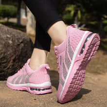 Load image into Gallery viewer, New Running Shoes Ladies Breathable Sneakers Summer Light Mesh Air Cushion Women's Sports Shoes Outdoor Lace Up Training Shoes
