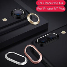 将图片加载到图库查看器，2 In 1 Metal Camera Lens Protector For Iphone 7 8 Plus X Lens Protective Circle Ring Cover With Tempered Glass For Iphone X Scratch Resistant Hd Tempered Glass Camera Screen Protector
