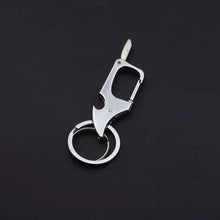 将图片加载到图库查看器，Men's Multifunctional Keychain Bottle Opener Anti-Lost Car Key Ring Creative Waist Hanging Design
