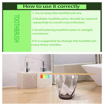 Load image into Gallery viewer, Natural Colorful Toothbrush Eco Soft Bristle Bamboo Toothbrush Bamboo Charcoal Vegan Tooth Dental Oral Care Plastic Free 10Pcs
