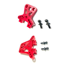 将图片加载到图库查看器，New Metal Upgrade Parts Kit Caster Block Steering Blocks Suspension Arm For Traxxas Latrax Teton 1/18 RC Car Red Parts

