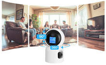 Load image into Gallery viewer, ZOSI 360° Smart Home Security Camera PTZ Auto Tracking Baby Monitor AI Panoramic HD Night Vision Indoor WiFi Surveillance Camera
