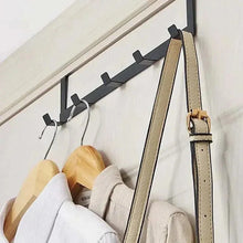 Load image into Gallery viewer, 5-Hook Over Door Organizer Rack - Heavy Duty Iron Bathroom Kitchen Coat Hanger for Home Storage

