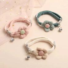 Load image into Gallery viewer, Adjustable Flower Cat Collar with Bell – Cute Breakaway Pet Collar for Kittens &amp; Small Dogs
