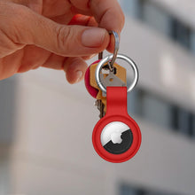 将图片加载到图库查看器，6-Pack: Protective Leather Airtag Holder Tracker Cover with Loop Key Ring
