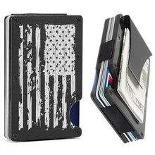 Load image into Gallery viewer, RFID Blocking Minimalist Scratch Resistant Slim Credit Card Holder Wallet with Easily Removable Money Clip
