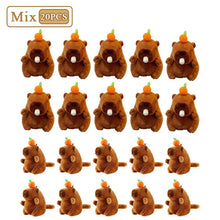 Load image into Gallery viewer, Plush Capybara Keychain – Cute Persimmon Wagging Tail Pendant Toy
