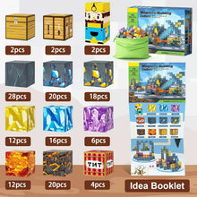 Load image into Gallery viewer, Magnetic Building Blocks Mine World Magnet Cube Set for Boy Girl Kid Age 3+ DIY Model Children Stem STEM Sensory Toy Gift

