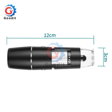 将图片加载到图库查看器，Digital Electron microscope WIFI 50x to 1000x Magnification Adjustable Endoscope with 8 LEDs for iOS Android Smartphone Tablet
