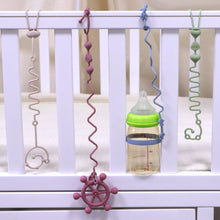 Load image into Gallery viewer, 4PCS Adjustable Silicone Pacifier Chain Set | Safe Teether Toys for Baby Crib, High Chair &amp; Gift Set – Beige
