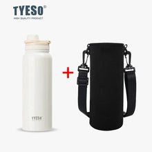 Load image into Gallery viewer, Stainless Steel Insulated Water Bottle (600-1200ml) | Hot &amp; Cold Thermal Tumbler with Handle | Portable Vacuum Flask for Sports &amp; Travel
