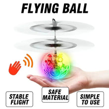 Load image into Gallery viewer, Colorful LED Sensing Flying Ball – Gesture Controlled RC Crystal Ball Toy
