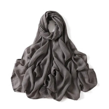Load image into Gallery viewer, Women’s Large Cotton Rayon Hijab Scarf – 180x95cm Plain Wrap &amp; Shawl
