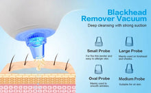Load image into Gallery viewer, Electric Blackhead Remover Vacuum Suction Facial Cleansing Brush Rechargeable Face Brush Facial Pore Cleanser Skin Care Machine
