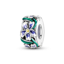 将图片加载到图库查看器，100% 925 Sterling Silver Rainbow Zircon Butterfly Dragon Silicone Stopper Charms - Colorful Beads for DIY Bracelets, Customizable Jewelry for All Occasions
