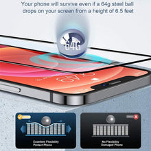 Load image into Gallery viewer, 2PCS Alloy Dust Net Tempered Glass for Iphone 14 13 12 11 Pro XS MAX XR Screen Protector for IPhone 13Mini 14Plus Protective Glass  Full Edge-to-Edge Screen Protection Glue Tempered Glass for iPhone
