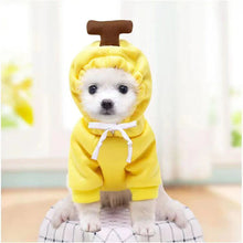 Load image into Gallery viewer, Cute Dog Hoodie with Hat - Funny Pet Fruit Costume for Halloween &amp; Daily Wear
