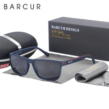 将图片加载到图库查看器，BARCUR Sports Polarized Sunglasses for Men Lightweight TR90 Square Fishing &amp; Travel Eyewear UV400 Protection Men Accessory

