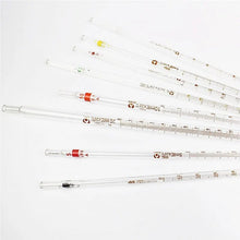 Load image into Gallery viewer, 5Pcs/Lot 0.1ml To 50ml Glass Graduated Pipette With Color Mark, All Size Available Glass Dropper Pipet Tube Transfer Pipette
