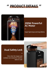 Load image into Gallery viewer, Automatic Burr Mill Coffee Grinder Electric Coffee Bean Grinding With 28 Adjustable Gears for Espresso French Press Drip Coffee
