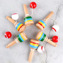Load image into Gallery viewer, Montessori Wooden Skill Sword Cup Toy – Educational Throw &amp; Catch Game

