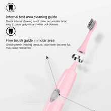 将图片加载到图库查看器，Electric Toothbrush for Adults Soft DuPont Bristle Portable Battery Endurance IPX6 Waterproof Intelligent Effective Oral Care
