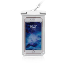 Load image into Gallery viewer, Gray Drop Resistant Waterproof Bag For Mobile Phones Under 6.9 Inches Plastic Mobile Phone Waterproof Case Diving Seal Phone Case Waterproof Pouch Phone  Underwater Case 35m
