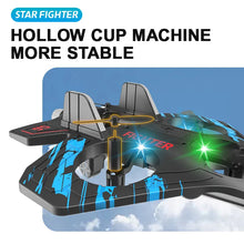 Load image into Gallery viewer, Glider Flying Helicopter RC Hobby Jet Plane 2.4G Stunt Remote Control Foam Fighter Airplane Toy With Light
