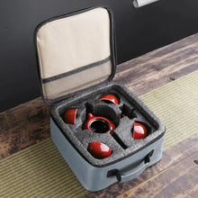 Load image into Gallery viewer, Portable Chinese Kung Fu Travel Tea Set with Carrying Bag &amp; Gaiwan

