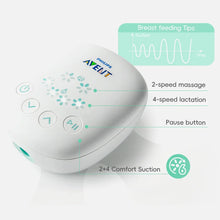 Load image into Gallery viewer, PHILIPS AVENT Portable Single Electric Breast Pump with Smart Massage &amp; Petal Stimulation – Mimics Baby’s Natural Sucking
