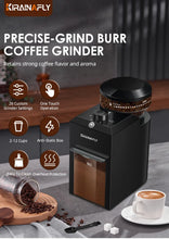 Load image into Gallery viewer, Automatic Burr Mill Coffee Grinder Electric Coffee Bean Grinding With 28 Adjustable Gears for Espresso French Press Drip Coffee
