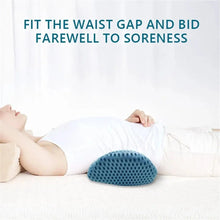 Load image into Gallery viewer, Breathable Memory Foam Lumbar Support Pillow – Waist Cushion for Bed, Office, and Car Seat Comfort
