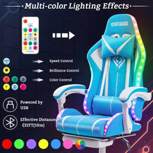 将图片加载到图库查看器，High Quality Gaming Chair RGB Light Office Chair Gamer Computer Chair Ergonomic Swivel Chair 2 Point Massage Gamer Chairs

