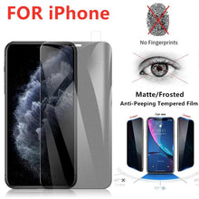 Load image into Gallery viewer, HD Matte Anti-spy Screen Protectors for Iphone 12 11 Pro Max Mini X XR XS Privacy Ceramic Film on 13 Pro MAX 6 7 8 Plus No Glass Anti-Spy Tempered Glass Film Upgrade 9H Hardness Case Friendly Easy Installation Bubble Free Screen Protector
