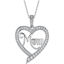 Load image into Gallery viewer, Elegant Style Heart shaped Pendant Necklace Hollow Design Mother's Day Gift Party Suitable for Best Friends Without Box
