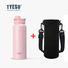 Load image into Gallery viewer, Stainless Steel Insulated Water Bottle (600-1200ml) | Hot &amp; Cold Thermal Tumbler with Handle | Portable Vacuum Flask for Sports &amp; Travel
