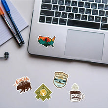 Load image into Gallery viewer, 10/24/48pcs Outdoor Camping Graffiti Stickers Cartoon for Hiking Travel Luggage Phone Water Bottle Skateboard Motorcycle Car
