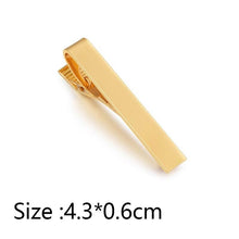 将图片加载到图库查看器，Simple Tie Clip Men Metal Copper Necktie Bar Clip Gold Silver Black 3 Bright Colors Best Gifts For Your Father Lover And Friends  Simple Classic Bar Clasp Practical Necktie Accessories Fashion Men Tie Clips Luxury Clothing Jewelry
