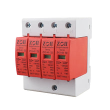 Load image into Gallery viewer, AC SPD 1P+N 3P+N 2P 4P 20KA~40KA C ~385VAC House Surge Protector protection Protective Low-voltage Arrester Device
