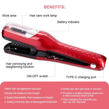 Load image into Gallery viewer, Rechargeable Cordless Split Hair Trimmer Hair Split Ends Trimmer Remover Damaged Hair Repair Hair Care Treatment Portable Home
