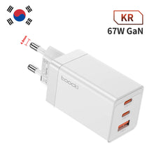 Load image into Gallery viewer, Toocki 67W GaN Charger Quick Charge 4.0 PD3.0 Fast Charging Type C Charger for Macook iPhone 14 13 12 Pro Max Samsung S23 Xiaomi
